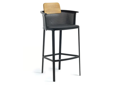 NICOLETTE - High aluminium garden stool _ Ethimo