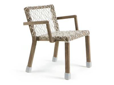 RAFAEL - Rope chair with armrests _ Ethimo