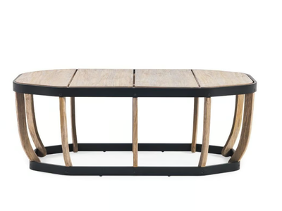 SWING - Oval low teak garden side table _ Ethimo
