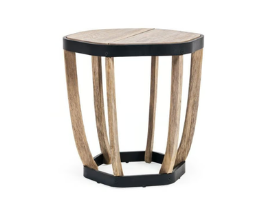 SWING - Round teak garden side table _ Ethimo