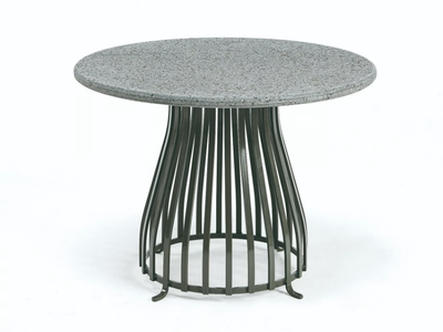 VENEXIA - Round lava stone garden side table _ Ethimo