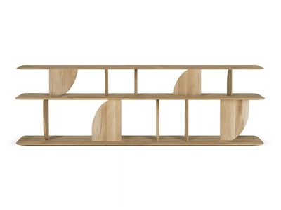 GEOMETRIC - Open oak bookcase _ Ethnicraft