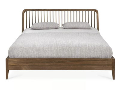 RECLAIMED TEAK SPINDLE - Teak double bed _ Ethnicraft