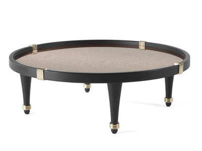 AXUM - Low round wooden coffee table _ ETRO Home Interiors