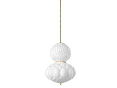 HATHA - Satin glass pendant lamp _ ETRO Home Interiors