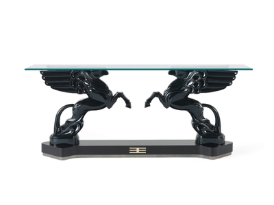 MYTHOS - Wood and glass console table _ ETRO Home Interiors