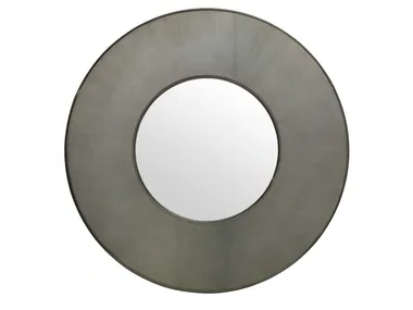 RICHAT - Round wall-mounted mirror with wooden frame _ ETRO Home Interiors