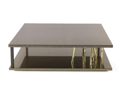 TAXILA - Low square wooden coffee table _ ETRO Home Interiors