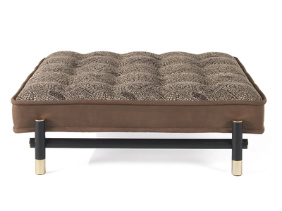 WOODSTOCK - Tufted upholstered fabric pouf _ ETRO Home Interiors