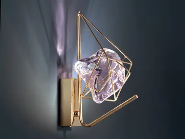 CRYROCK - Crystal and metal wall lamp _ Euroluce Lampadari
