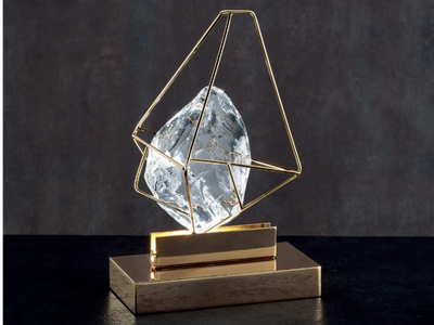 CRYROCK - Crystal metal table lamp _ Euroluce Lampadari