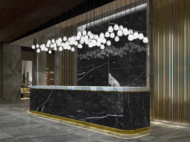 GOCCE LINEAR - LED Murano glass pendant lamp _ Euroluce Lampadari