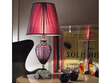 NAUSICAA LG1 - Classic style fabric table lamp with fixed arm _ Euroluce Lampadari