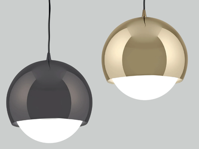 NOBODY SPHERE - PMMA and iron pendant lamp _ Euroluce Lampadari
