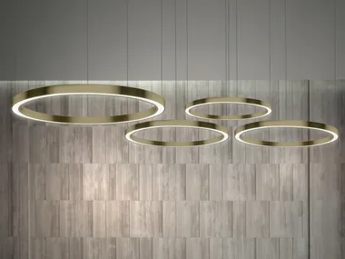 PROFILE - LED aluminium pendant lamp _ Euroluce Lampadari