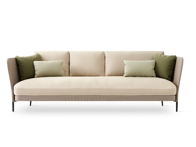 KÄBU - Upholstered fabric garden sofa _ EXPORMIM
