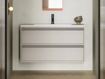 NOTO - Single wall-mounted vanity unit with drawers _ Ex.t