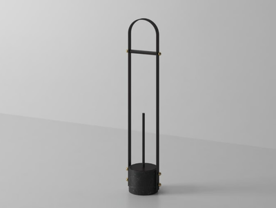 NOUVEAU - Marble toilet roll holder / toilet brush _ Ex.t