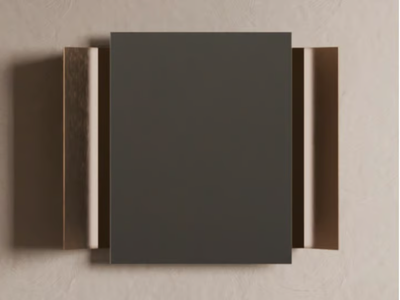 ORIGAMI - Rectangular wall-mounted mirror with integrated lighting _ Ex.t