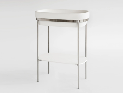 RIBBON - Console oval washbasin _ Ex.t