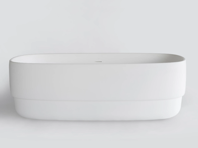 RIBBON - Freestanding oval Livingtec® bathtub _ Ex.t