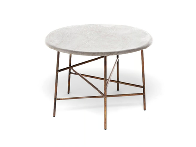 10TH STAR - Round marble garden side table _ Exteta