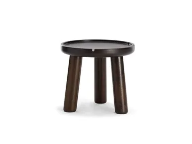 BELLAGIO - Round low mahogany coffee table _ Exteta