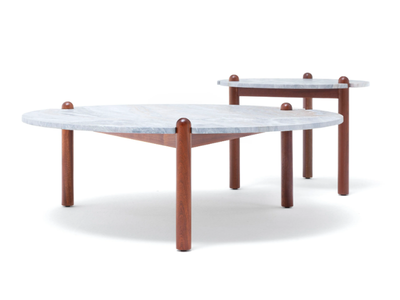 CAPRERA - Round marble garden side table _ Exteta