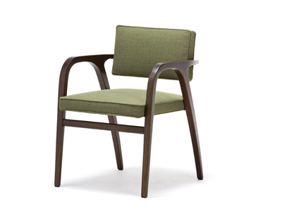 SEDIA 1938 - Upholstered fabric chair with armrests _ Exteta