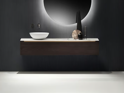 EDGE - Single wall-mounted vanity unit with drawers _ FALPER