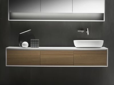 SHAPE EVO - Single wall-mounted vanity unit with drawers _ FALPER