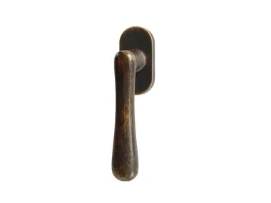 ELEGANT-DK - DK bronze window handle on rose _ Fama International