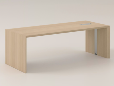 MULTIPLICEO - Rectangular executive desk with cable management _ FANTONI