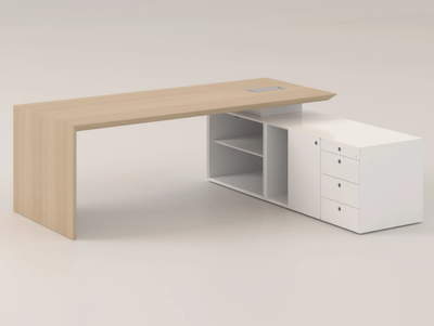 MULTIPLICEO - Rectangular executive desk with cable management _ FANTONI