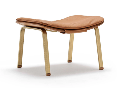 ELECTA RELAX - Tanned leather footstool _ Fasem