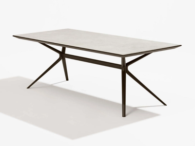 MOAI - Rectangular porcelain stoneware garden table _ FAST