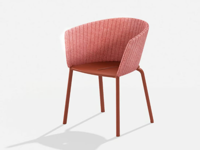 RIA - Garden chair in aluminum and fabric with armrests _ FAST