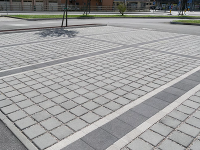 AQUADREN - Cement outdoor floor tiles with stone effect _ FAVARO1
