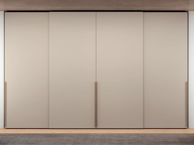 BARRET - Melamine-faced chipboard wardrobe with sliding doors _ Febal Casa