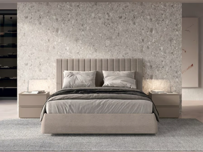 SOFTCASE - Fabric bed with upholstered headboard _ Febal Casa