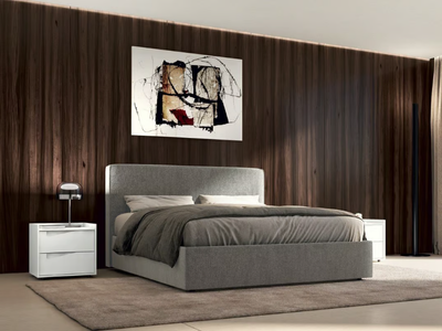 TOKIO - Fabric bed with upholstered headboard _ Febal Casa