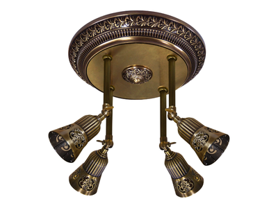 BILBAO II - Adjustable brass ceiling lamp _ FEDE