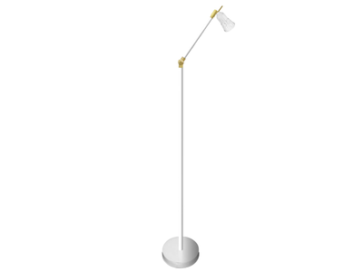 CAPRI - Adjustable brass floor lamp _ FEDE