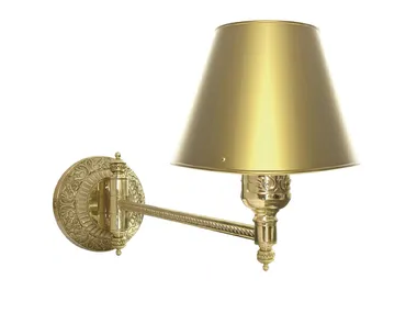 EMPORIO HOTEL I - Adjustable brass wall lamp _ FEDE