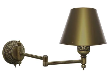 EMPORIO HOTEL II - Adjustable brass wall lamp _ FEDE