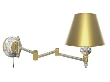 EMPORIO HOTEL III - Adjustable brass wall lamp _ FEDE