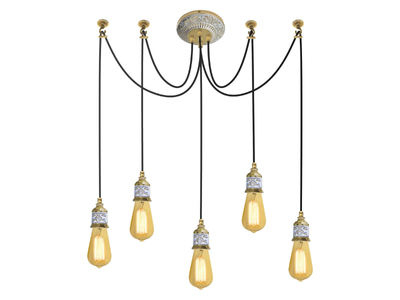 GENOVA I - Brass pendant lamp _ FEDE
