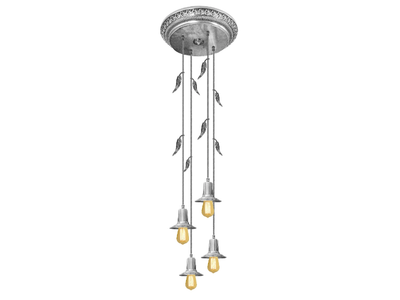 PALERMO I GLASS & EDISON - Brass pendant lamp _ FEDE