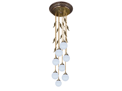 PALERMO II - Brass pendant lamp _ FEDE
