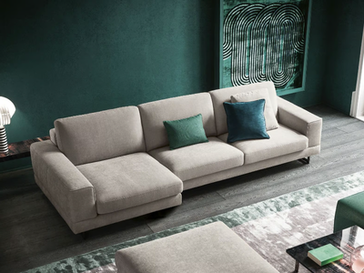 ANGEL - Fabric sofa with chaise longue _ Felis
